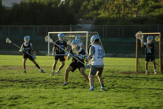Men's LaCrosse club playing