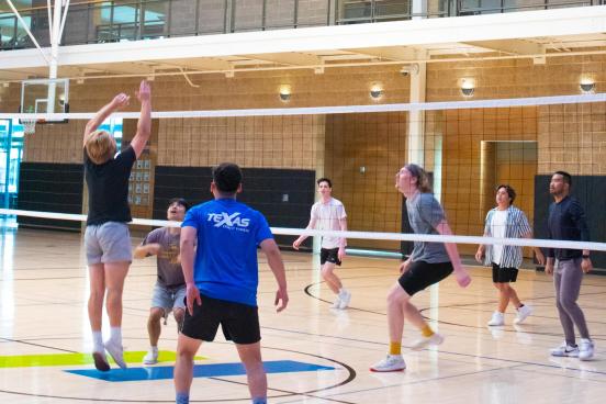 Volleyball club at the rec center
