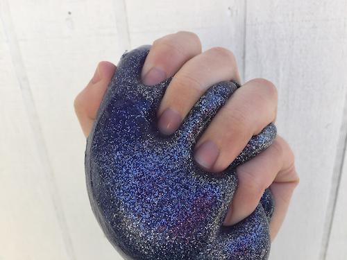 Slime in a hand