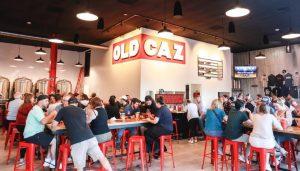 Old Caz Brewery full of people at tables