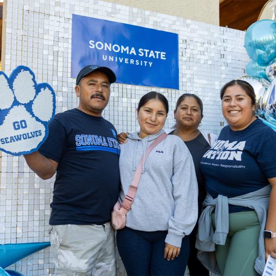 Parents checking in at big blue weekend