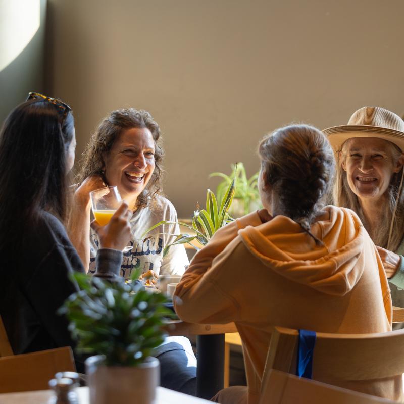 family at breakfast